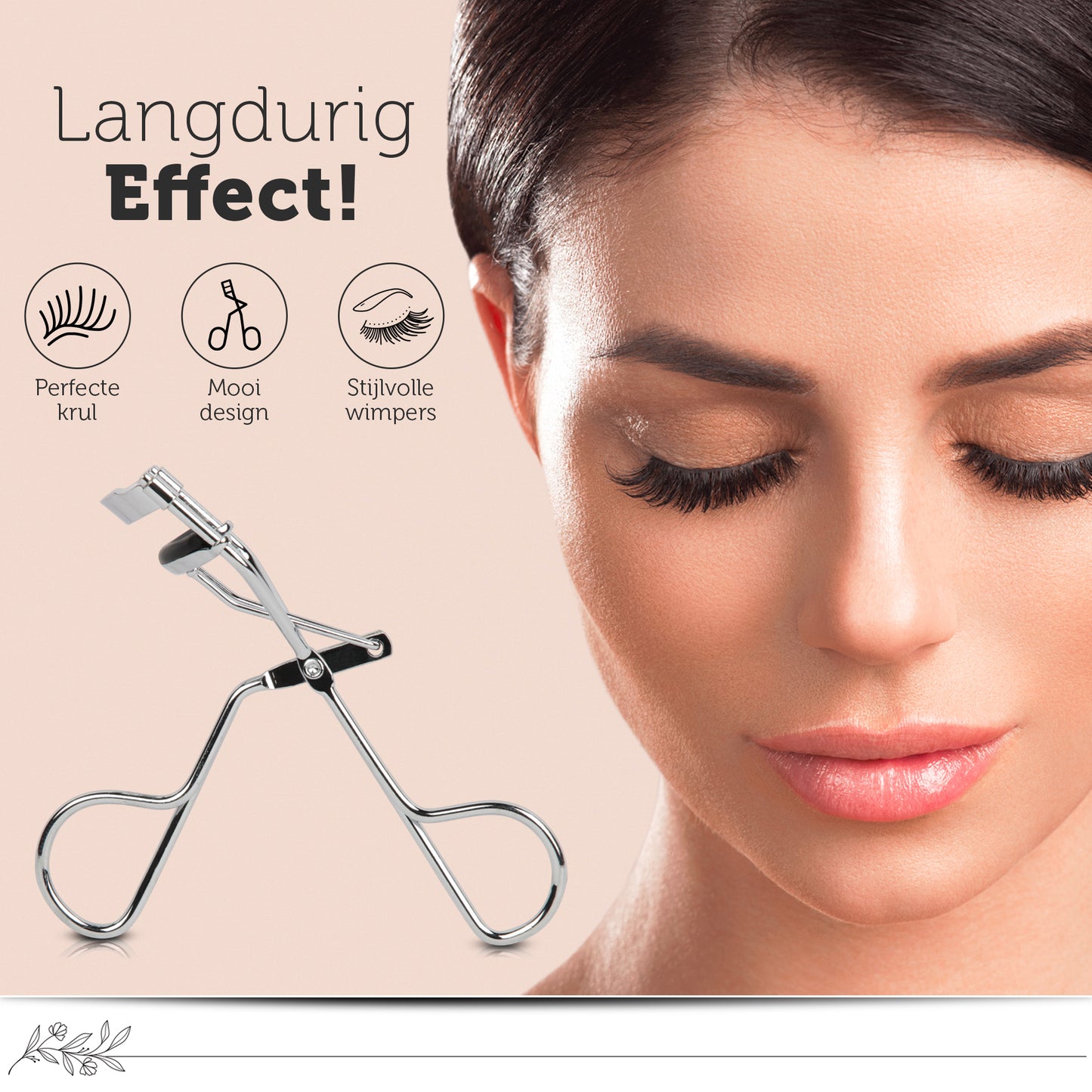 INTER-ESQUE® Wimperkruller - Eyelash Curler + 5x Gratis Extra Siliconen Pad - Zilver