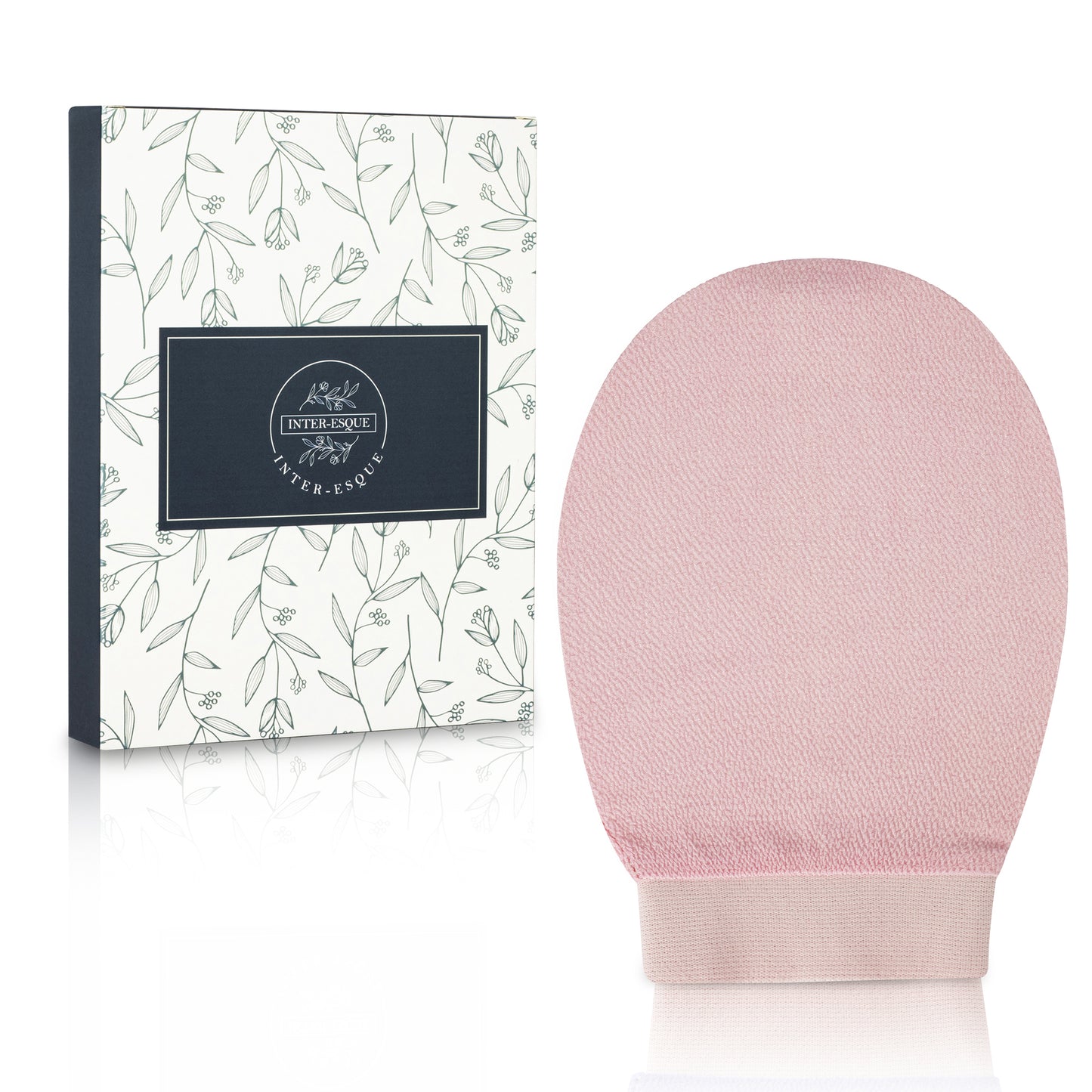 INTER-ESQUE Scrub Handschoen - Exfoliating Glove - Scrub Washand - Roze