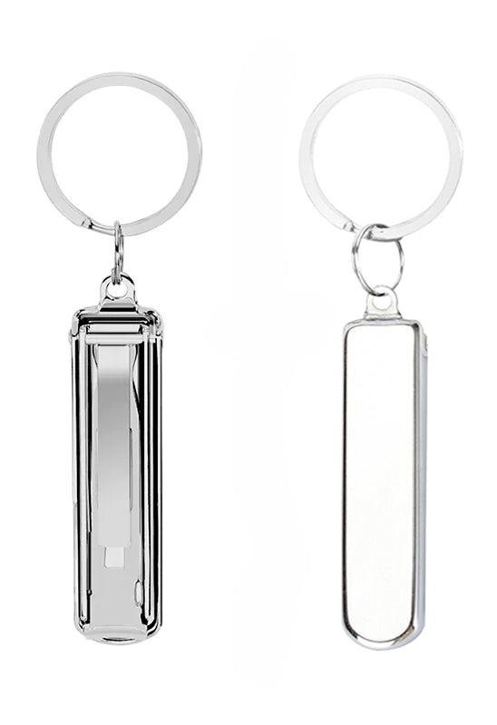 INTER-ESQUE Nagelknipper Sleutelhanger - Met Nagelvijl - Zilver - INTER-ESQUE