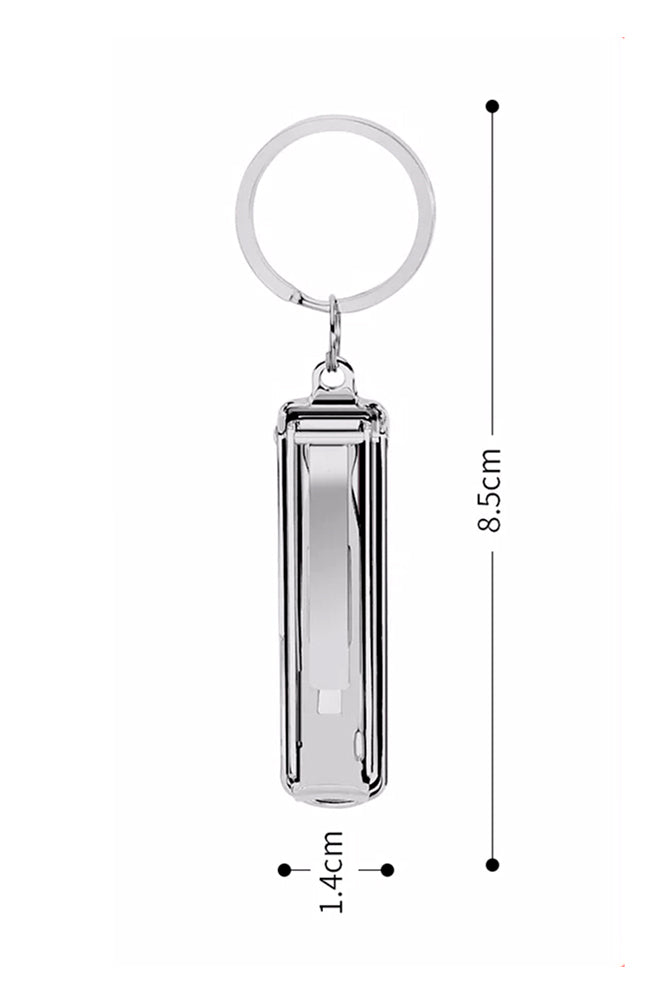 INTER-ESQUE Nagelknipper Sleutelhanger - Met Nagelvijl - Zilver - INTER-ESQUE