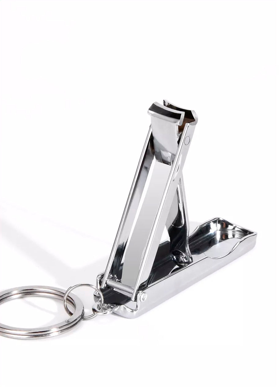 INTER-ESQUE Nagelknipper Sleutelhanger - Met Nagelvijl - Zilver - INTER-ESQUE