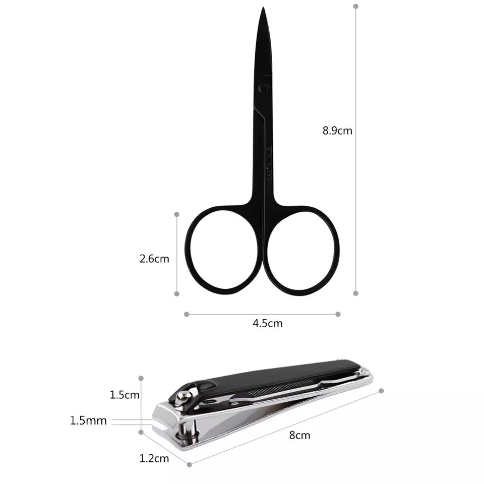 INTER-ESQUE Nagelknipper + Nagelschaar Set - Zwart - INTER-ESQUE