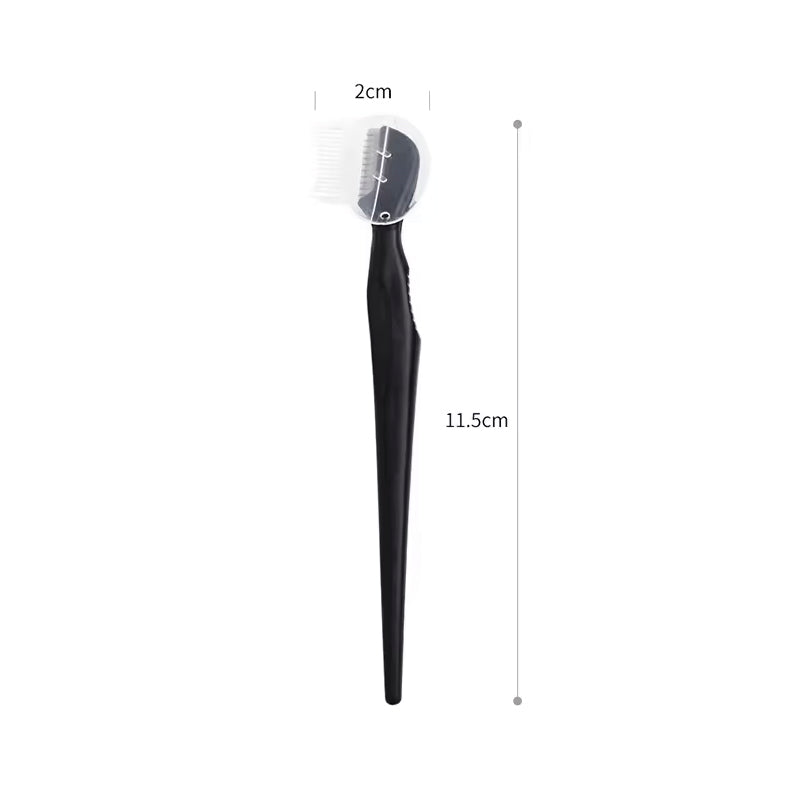 INTER-ESQUE Wenkbrauw Mesje - Dermaplaning - Scheermesjes Gezicht - Wenkbrauw Scheermesje - Eyebrow Razor - Wenkbrauw Kam - 3 Stuks - Zwart