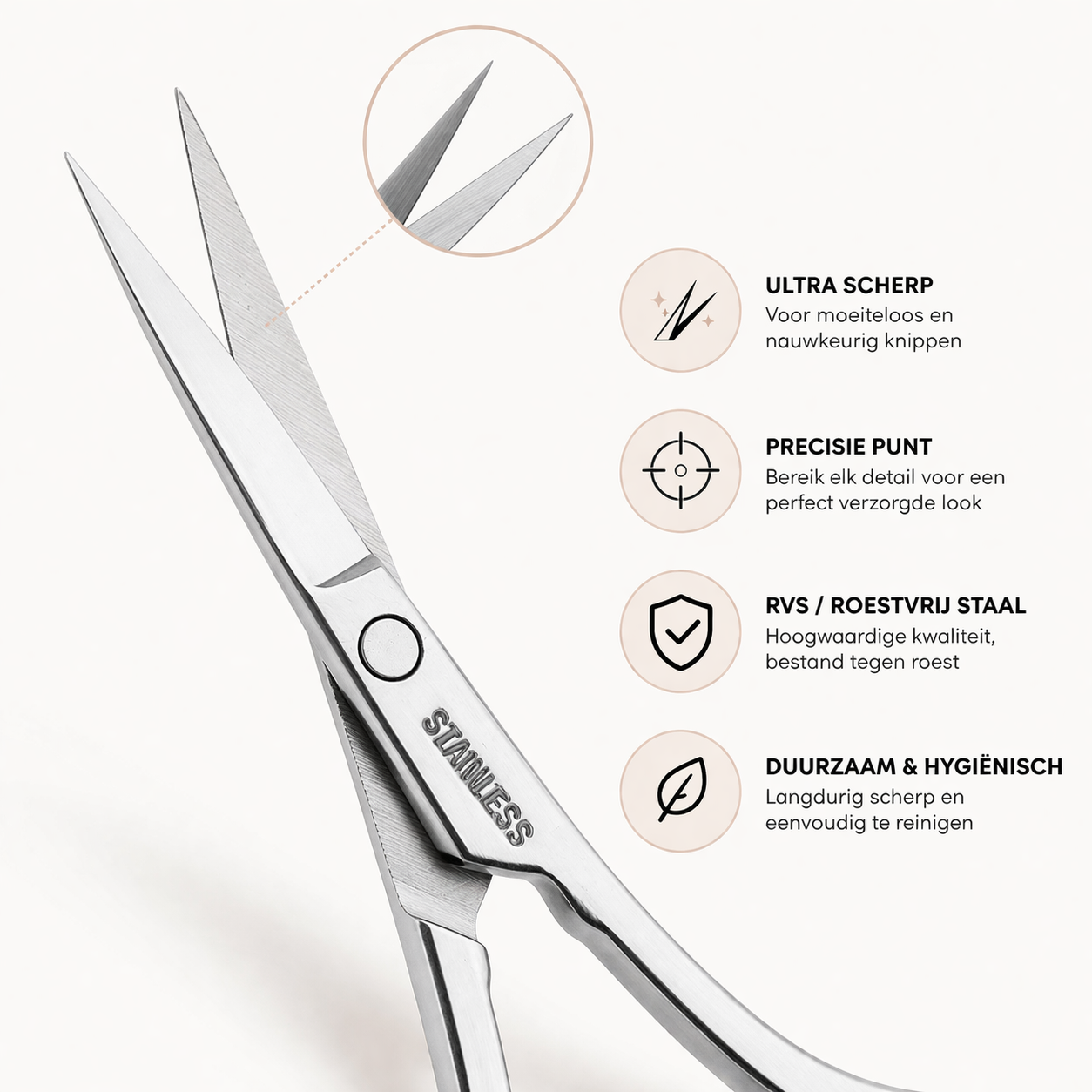 INTER-ESQUE - Nagelriem Knipper - Nagelriem Verwijderaar - Nagelriemschaar - Zilver