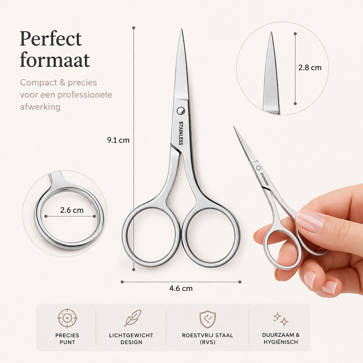 INTER-ESQUE - Nagelriem Knipper - Nagelriem Verwijderaar - Nagelriemschaar - Zilver