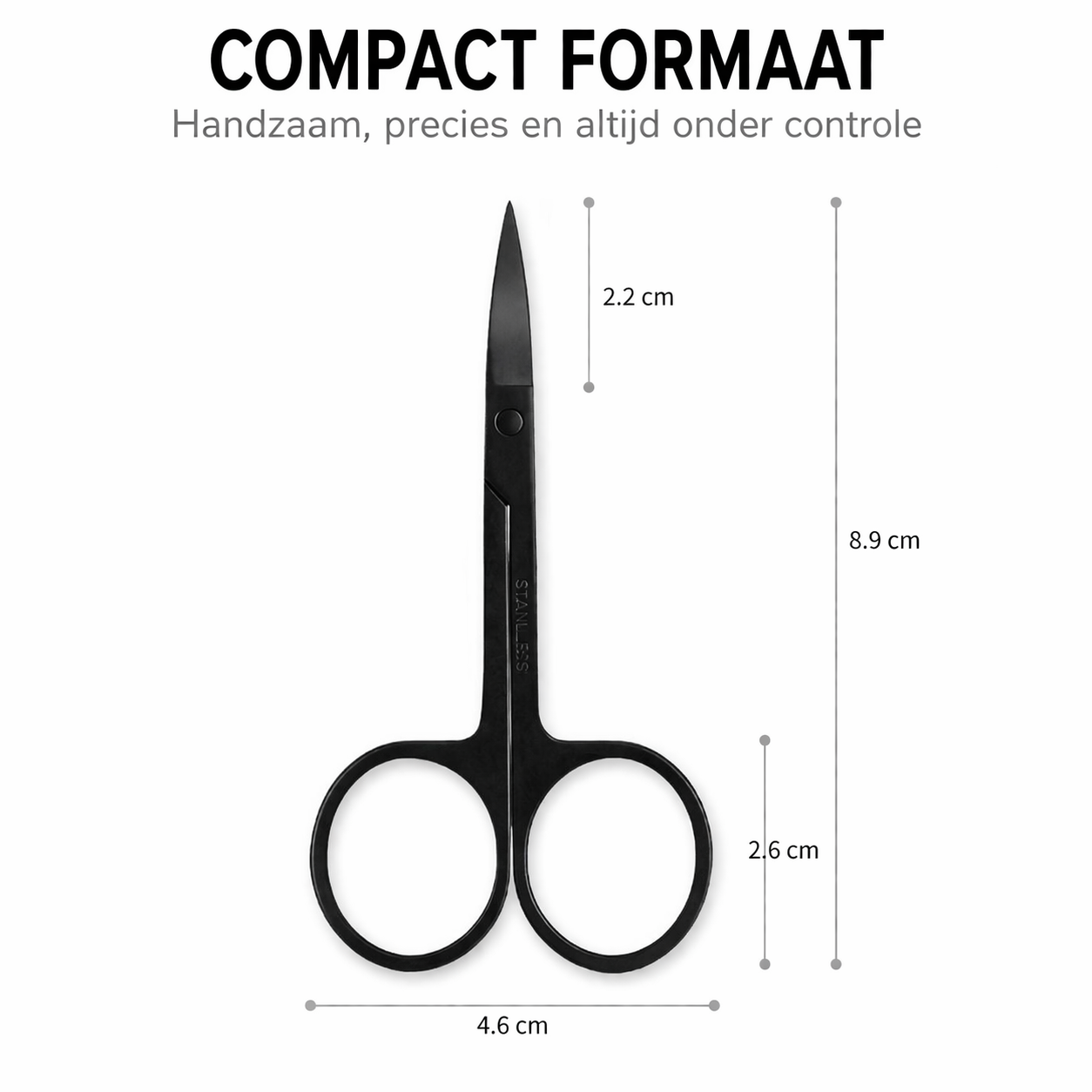 INTER-ESQUE - Nagelschaar - Wenkbrauwschaar - Zwart