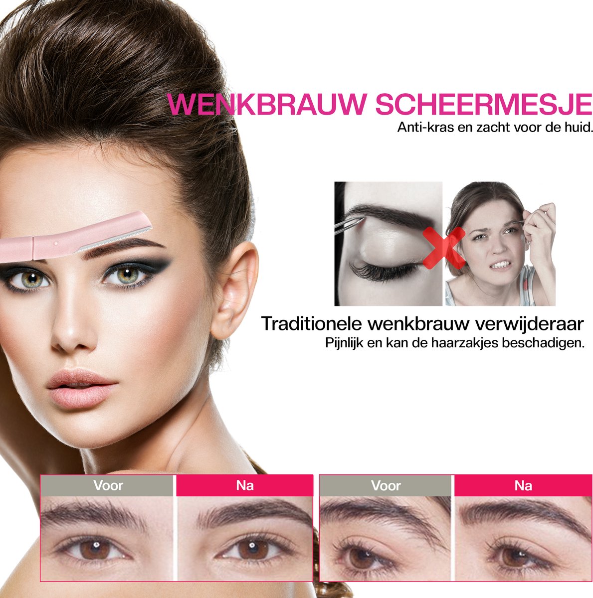 3x Dermaplaning Scheermesje - Wenkbrauw Mesje - Scheermesjes Gezicht + 3x Gratis Kleiner Wenkbrauw Scheermesje van Tarwestro - Eyebrow Razor - 6 Stuks - INTER-ESQUE