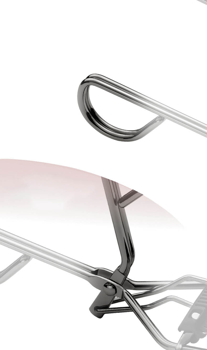 INTER-ESQUE® Wimperkruller - Eyelash Curler + 3x Gratis Extra Siliconen Pad & 3x Extra Kam - Zilver - INTER-ESQUE
